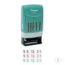 シャチハタ Xスタンパー 回転日付印 欧文日付 4号 補充インキ2本付