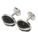 【アウトレット品】【Pineider】ピネイダー・GEMELLIコレクション 銀と革のカフスボタン silver and leather cufflinksベージュ 送料無料 ラッピング無料
