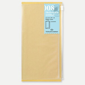 【ゆうパケット送料込み】TRAVELER'S notebook　リフィル　ジッパーケース【008】トラベラーズノート　レギュラーサイズ