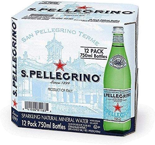 サンペレグリノ (S.PELLEGRINO) 炭酸水 瓶 750ml [直輸入品] ×12本