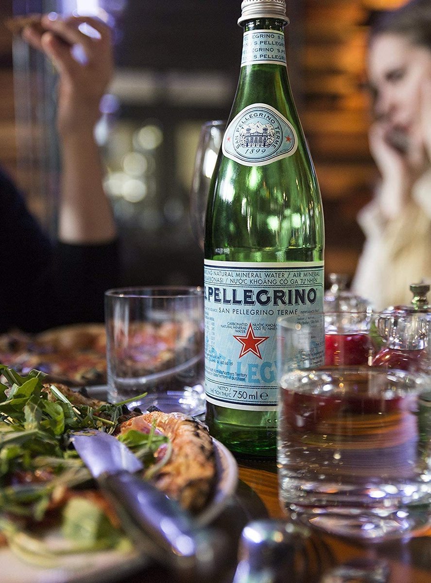 サンペレグリノ (S.PELLEGRINO) 炭酸水 瓶 750ml [直輸入品] ×12本