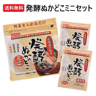 【2Hクーポンあり】みたけ 発酵ぬかどこ ミニセット【500g×1、250g×2】 ネコポス 特許取得 【NHKまちかど情報室でもご紹介】 ぬか漬け ぬかみそ ぬか床 糠床 ぬかどこ ぬか ぬか床セット 漬物 糠漬け 冷蔵庫 乳酸菌 腸活 発酵食品 初心者