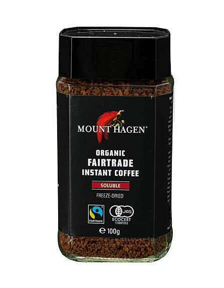 Rakuten - マウントハーゲン　オーガニックフェアトレード　インスタントコーヒー（100g） オーガニックコーヒー インスタントコーヒー 豆の風味 リラックスコーヒー 朝の習慣 手軽なコーヒー 自然派ライフスタイル アラビカ豆 子育て世代 おしゃれなコーヒー