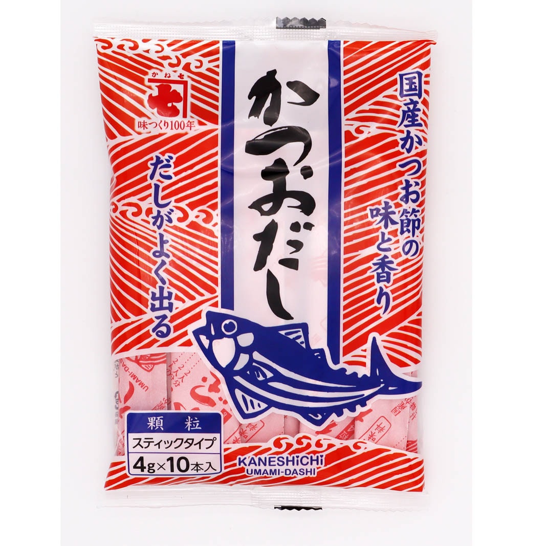 風味調味料かつおだし（4g×10本）|スティック 顆粒だし 国産かつお節使用 だしの素 風味調味料 和風だし 出汁 味噌汁 煮物 うどん そば mitakenomori-10001281 美竹の杜 楽天市場店 パッケージ画像