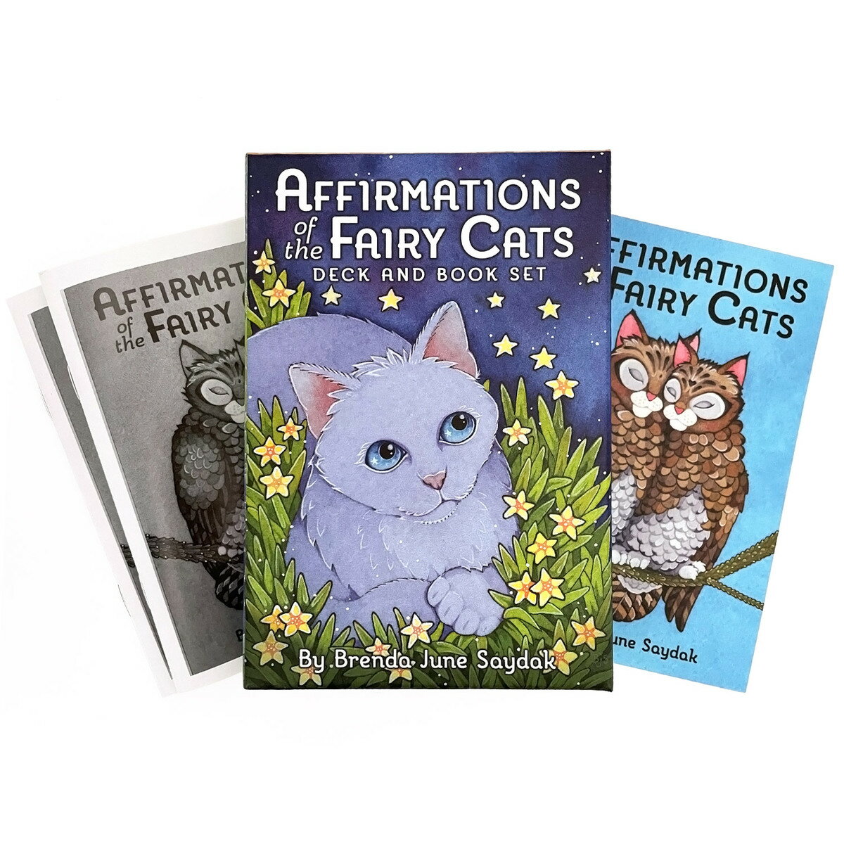 【かわいい猫たちのオラクルカード】オラクルカード 占い 妖精猫 オラクル AFFIRMATIONS OF THE FAIRY CATS DECK【日本語翻訳解説書付き】正規品のサムネイル