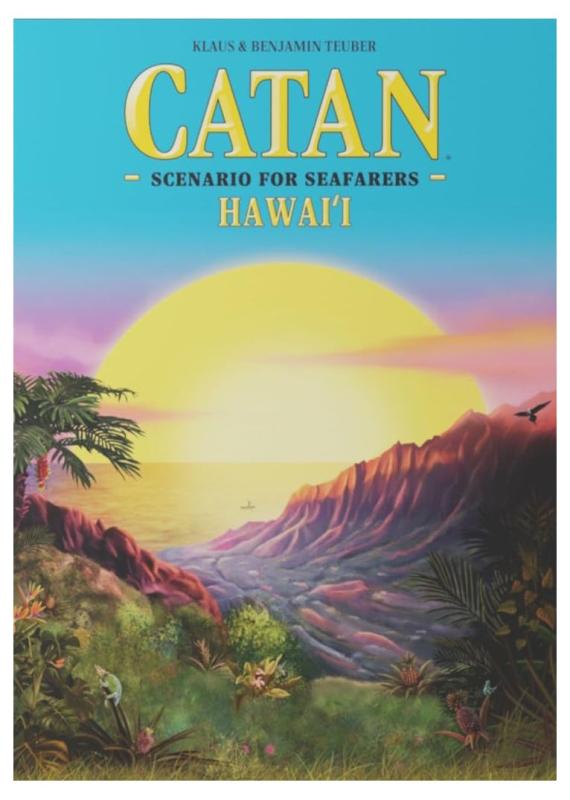 Catan Hawai'i シナリオ拡張 | 戦略ボードゲーム | アドベンチャーゲーム | 大人と子供向けのファミリーゲーム | 対象年齢10歳以上 | 3~6人用 | 平均プレイ時間 75分 | CATAN Studio製 CN3129