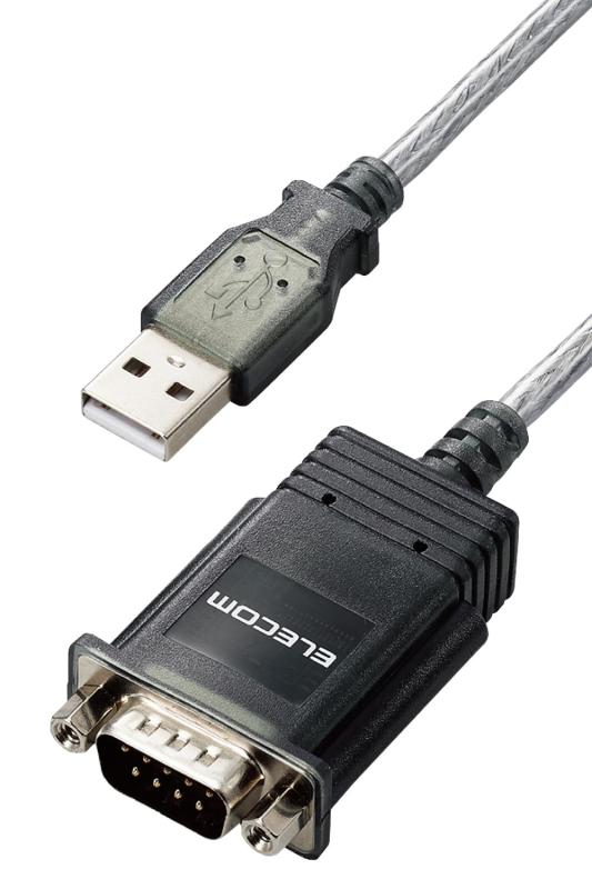 楽天ミタケ商店エレコム RS232C USB 変換ケーブル [ USB-A & D-Sub9ピン ] 50cm シリアル変換ケーブル 3重シールド Windows11 など対応 グラファイト UC-SGT2