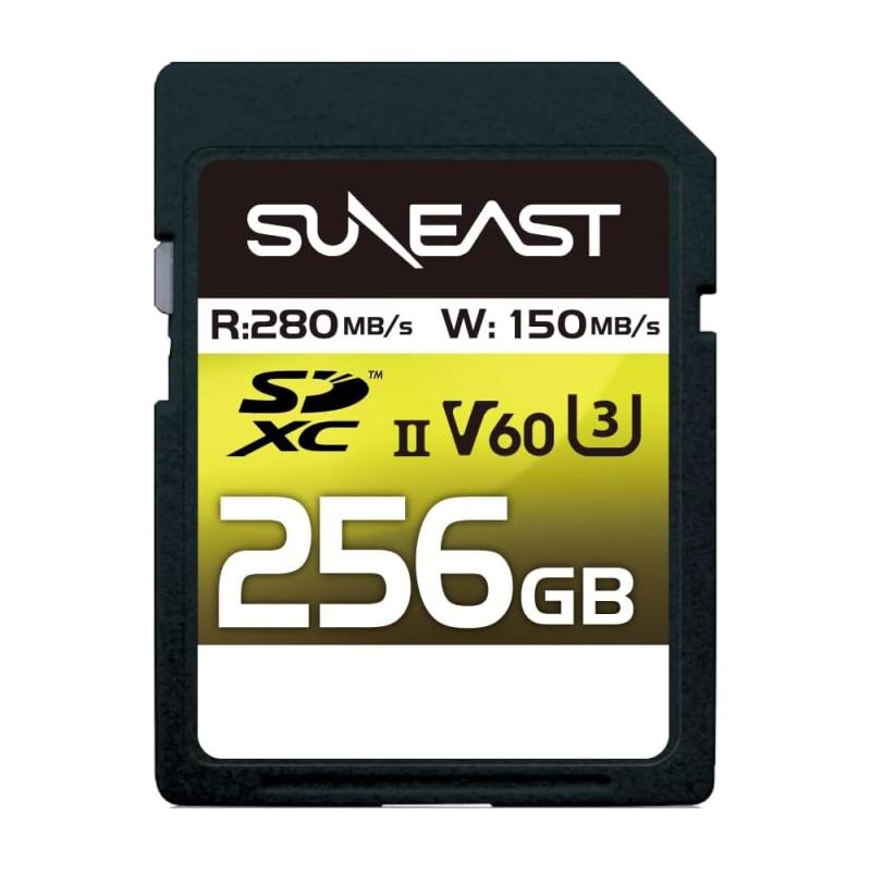 SUNEAST SDXCJ[h UHS-II V60 U3 4K UHD ULTIMATE PRO vtFbVi [J[h