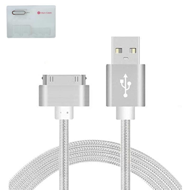 ベーシック USB ケーブル 充電・データ転送対応 iPhone4/4S/iPod/iPad 1.0m ホワイト