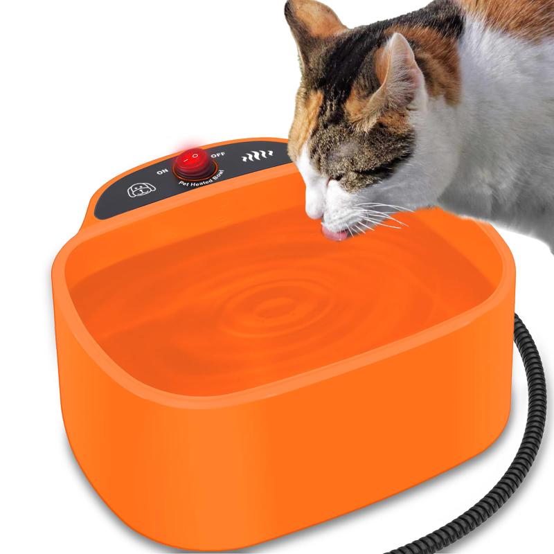 5star 加熱猫用ボウル- ペット用加熱ボウル 大容量2.5L 犬給水器 冬小動物茶碗 ウサギ 鳥 猫 室内用 屋外用 犬/猫用水入れウォーターボトル