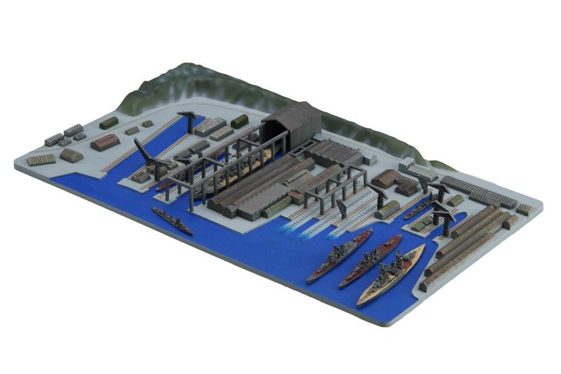 フジミ模型 1/3000 集める軍港シリーズ 軍港 プラモデル