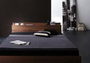 スーパSALE10倍&4時間限定10%OFF 棚・コンセント付きフロアベッド マルチラススーパースプリングマットレス付き セミダブル(3)