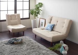 スーパSALE10倍＆4時間限定10％OFF カウチソファ ハイバックコイルソファ　ファブリック ソファ2点セット 1P+2P