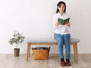 スーパSALE10倍&4時間限定10%OFF ベンチ 北欧スタイル ダイニング ベンチ単品 ナチュラル 2P 組立設置付