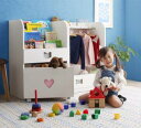スーパSALE10倍&4時間限定10%OFF 子供用収納 落書きが消せる ホワイトキッズ収納シリーズ 2点セット(絵本ラック・ハンガーラック) 女の子向け