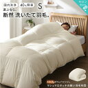 スーパSALE10倍&4時間限定10%OFF MITAS寝具SELECT 羽毛布団 シングル 羽毛 布団 日本製 防ダニ 国産 国内洗浄 軽い 暖かい 清潔 掛...