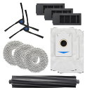 エコバックス X2 OMNI 用 モップ3枚、サイドブラシ2個、フィルター3個、メインブラシ1個、ゴミパック2個 互換交換パーツ11点セット 互換品