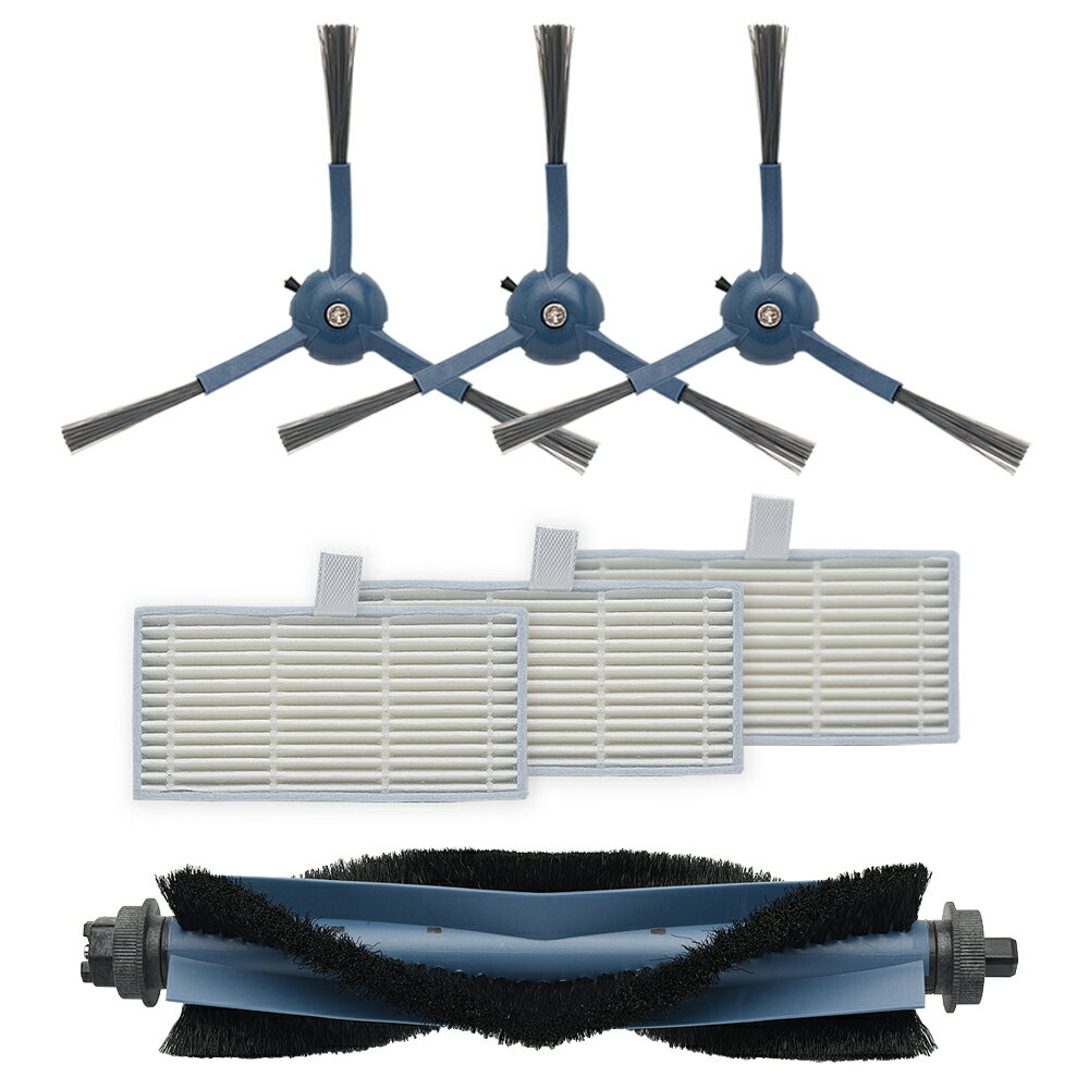 ユーフィー Robot Vacuum Omni C20 用 互換交換パーツ7点セット 互換品（サイドブラシ×3 / フィルター×3 / 回転ブラシ×1）