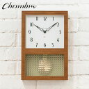 GLASS PENDULUM CLOCK EL STYLE 【CAFE BROWN】 壁掛け時計 / 振り子時計 / 置き時計 / ナチュラル / モダン / ...