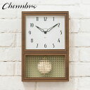 GLASS PENDULUM CLOCK EL STYLE 【WALNUT】 壁掛け時計 / 振り子時計 / 置き時計 / ナチュラル / モダン / 静音 /...