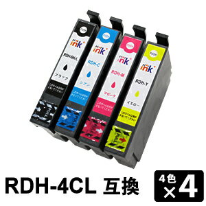 Rakuten - RDH-4CL 4色×4セット(計16本） 互換インクカートリッジ