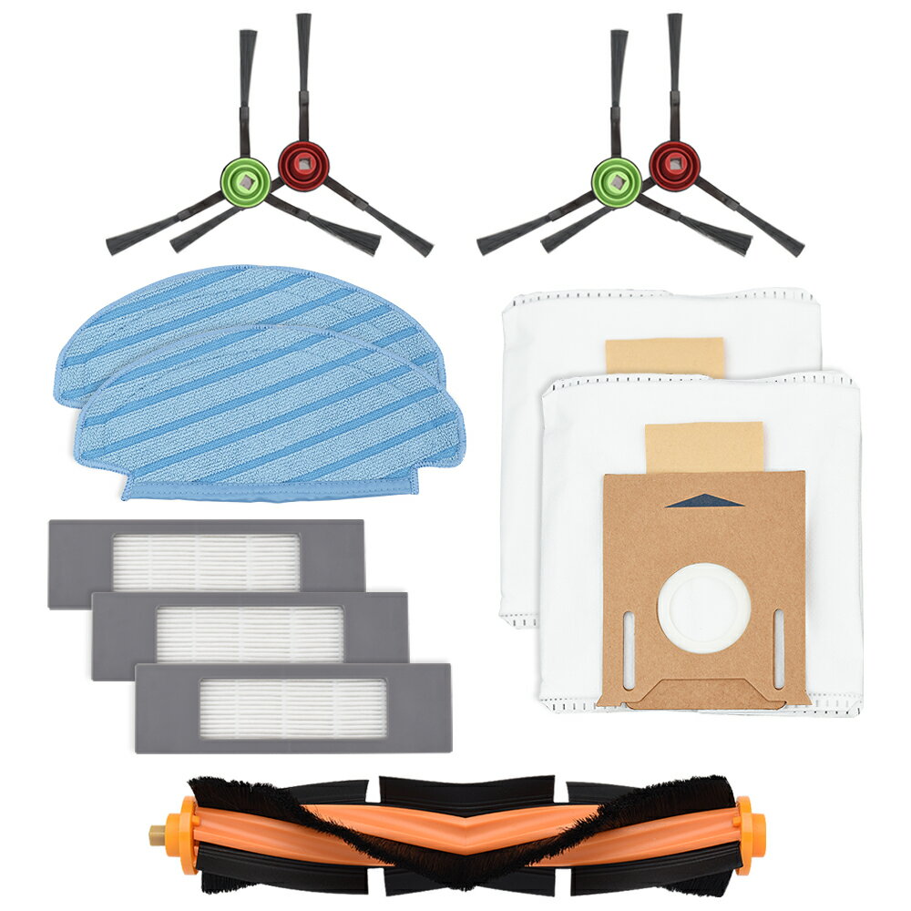 ※当商品はノーブランド品(互換品)です。メーカー純正品(正規品)ではございません。※ご覧になる環境によって、画像と実際の商品の色味が異なる場合がございます。 フィルター単品 》 サイドブラシ単品 》 メインブラシ単品 》 清掃モップ単品 》 紙パック単品 》 商品名 交換用 消耗品セット 互換品 入り数 フィルター3個 サイドブラシ2セット ローラーメインブラシ1本 清掃モップ2枚紙パック2枚 対応機種 OZMO T8(DLX11-44)　OZMO T8+(DLX11-54)　OZMO T8 AIVI(DBX11-11)　N8　N8+(DLN26-11)　N8 PRO(DLN11-11)　N8 PRO+(DLN11-31)　N10 PLUS(DBX41-12AE)　N10(DBX41)　T9+(DLX13-54) 保証期間 購入日から3ヵ月 配送について メール便（送料無料）・代引き不可 DX5G-KTA 交換アクセサリーキット OZMO オズモ