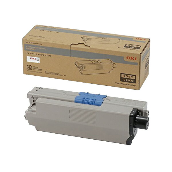 【純正品】 沖データ OKI TC-C4AK2 トナーカートリッジ ブラック（大） 【沖縄・離島 お届け不可】