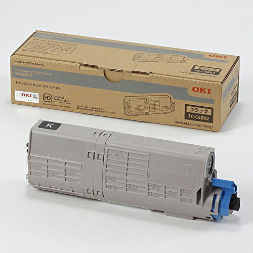 【純正品】 沖データ OKI TC-C4BK2 トナーカートリッジ ブラック（大） 【沖縄・離島 お届け不可】