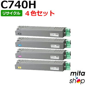 Rakuten - 【4色セット】 リコー用 SPトナー C740H (C740の大容量) リサイクルトナーカートリッジ (即納再生品) 【沖縄・離島 お届け不可】