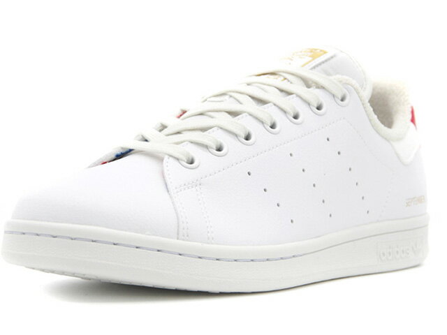 adidas [アディダス スタンスミス]　STAN SMITH　FTWR WHITE/BLUE/SCARLET (H03223)