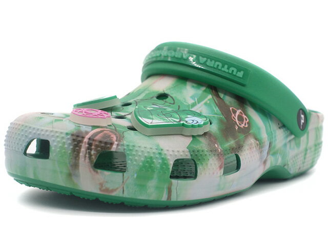 crocs 　CLASSIC RO CLOG "FUTURA LABORATORIES"　GREEN IVY (209622-3WH)