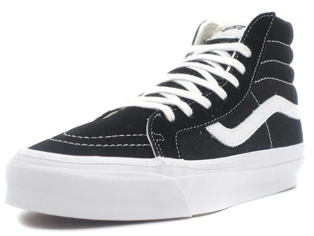 VANS ヴァンズ スケートハイリイシュー83 ヴァンズプレミアム SK8-HI REISSUE 83 VANS PREMIUM LX BLACK/WHITE (VN000CR0BA2)