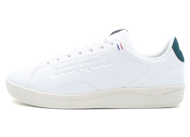 le coq sportif [ルコックスポルティフ LCSエンブレム]　LCS EMBLEME　WHITE/GREEN (LU5SSN07UZWHGR)