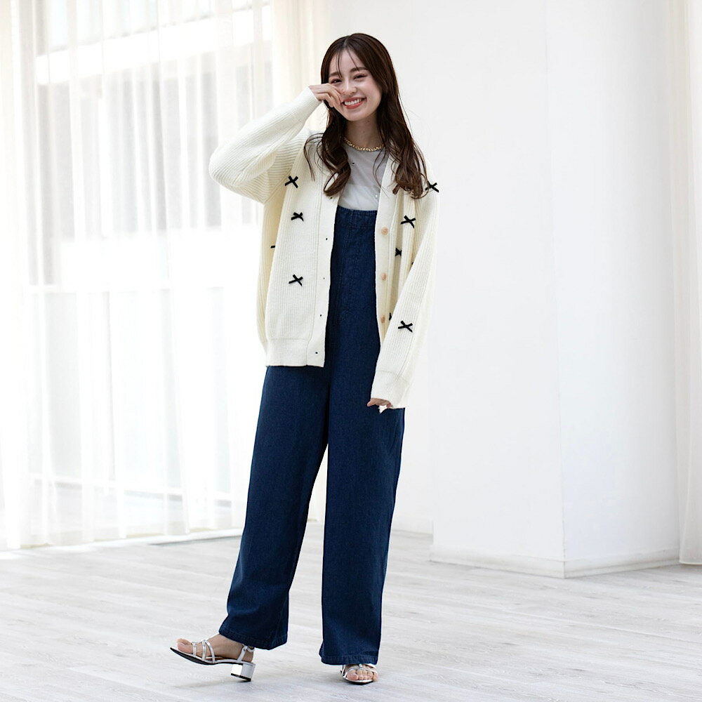 natural denim salopette