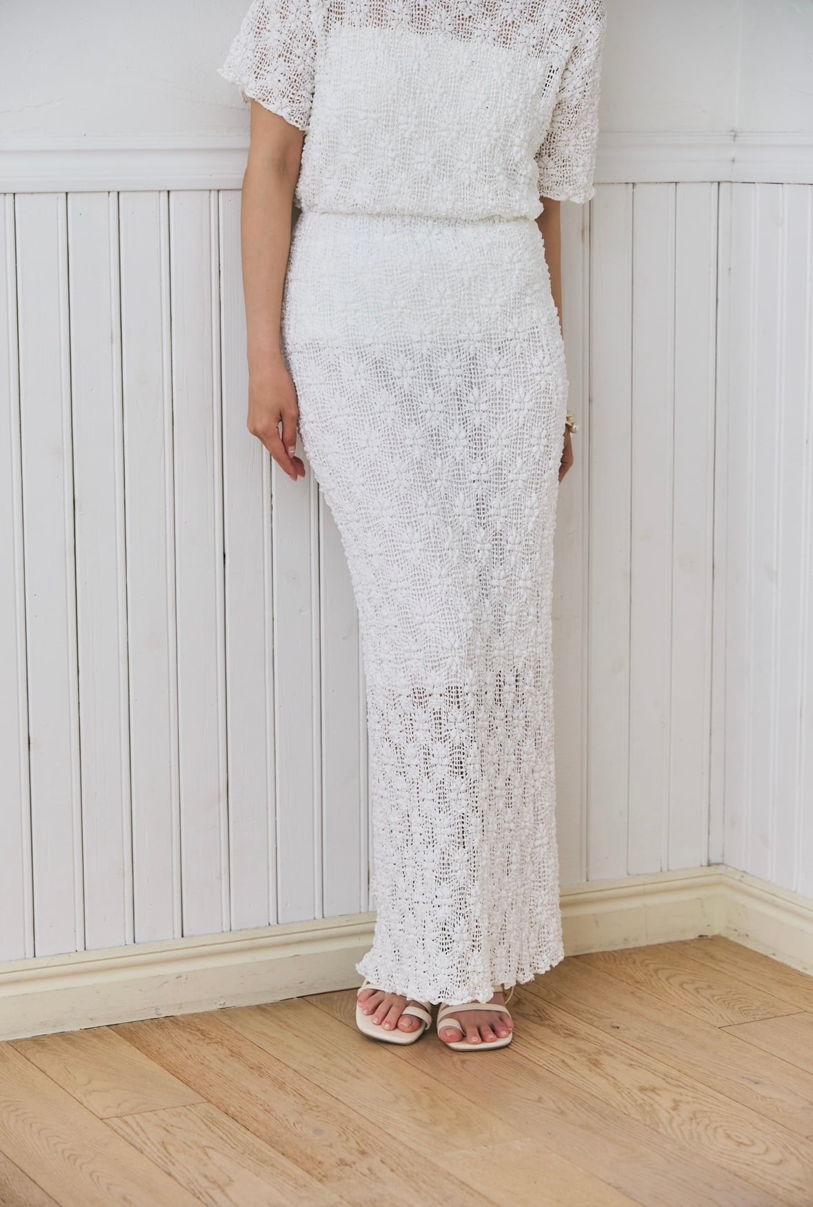 Flower lace skirt