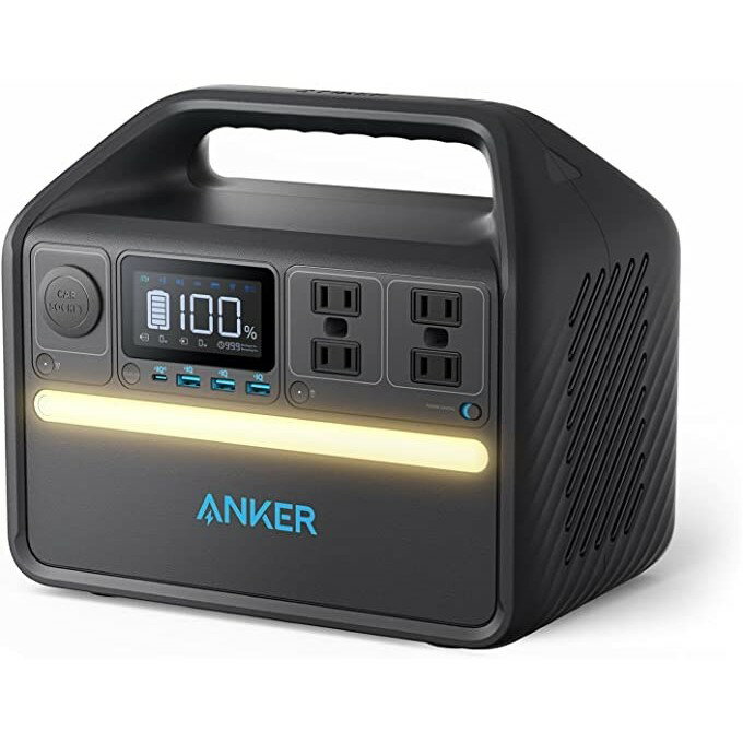 【東証上場の安心企業 】●Anker 535 Portable Power Station (PowerHouse 512Wh) (6倍長寿命 ポータブル電源 大容量 バッテリー) A1751512