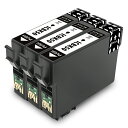 IC50-3PK エプソン互換 ICBK50 ブラック 3個 3本セット互換インクカートリッジ ICチップ残量表示検知機能付き(IC50 BK・3個)(2)