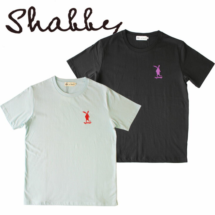 ATU FOR SLOWLIFE　エーティーユーフォースローライフ　シャビー 刺繍 Tシャツ 半袖 