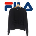 FILA フィラ WOMEN'S ボアロゴトレーナー スウェット トレーナー トップス カジュアル スポーティ カジュアル シンプル ナチュラル ゆったり シン...