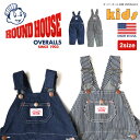 ROUND HOUSE KIDS オーバーオール BIB OVERALLS ラウンドハウス キッズ こども 子供服 made in USA アメリカ製 ワークウ...
