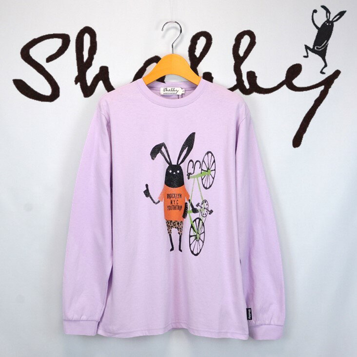 SHABBY シャビー ロードバイク ロンT 長袖Tシャツ トップス アメカジ アウトドア カッコいい ストリート カレッジ ワーク 鉄板 カジュアル ルーズ アウトドア 春 ユニセックス メンズ トレンド 流行 おしゃれ ブランド S M L LL 3パープル