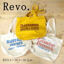 Revo. Rebuild the fabric ヴィンテージライク キャンバス トートバッグ マザーズバッグ 大容量 綿100% ヴィンテージロゴ カレッジロゴ プリント 洗える バッグ 手提げ 鞄 メンズ 男性 レディース 女性 ユニセックス 古着 カジュアル ストリート 通勤 通学 旅行 ブランド