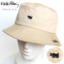 Keith Haring キースヘリング バケットハット アート 犬 プレート シンプル ストリート カジュアル かっこいい 刺繍 ワンポイント かわいい アウトドア キャンプ ラフ メンズ 男性 レディース 女性 男女兼用 人気 ユニセックス 流行 帽子 春夏 おすすめ プレゼント ベージュ