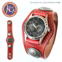 KC,s ケーシーズ ウォッチブレス スリーコンチョ ダブルステッチ 牛革 レザー ウォッチ 時計 腕時計 革 上質 日本製 made in japan 男女兼用 ユニセックス 男性 女性 ワンタッチ 上品 丈夫 長持ち 経年変化 スナップボタン クォーツ 電池式時計 人気 ブランド アンティーク
