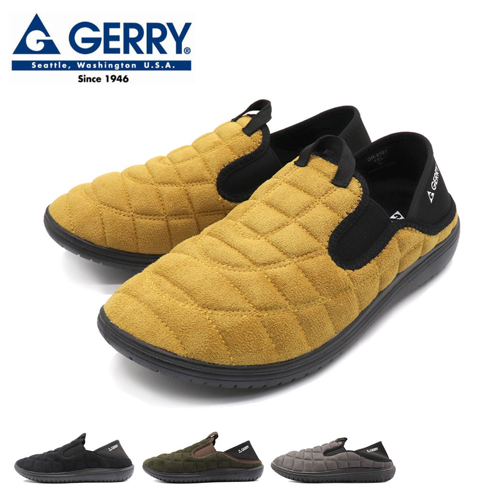 GERRY メンズ スリッポン モックシューズ スニーカー 2WAY サンダル 撥水 軽量 アウトドア キャンプ ジェリー GR-6561 紳士 靴
