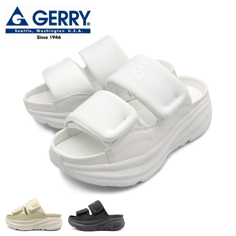 乐天商城 - GERRY レディース サンダル スライドサンダル 厚底 軽量 アウトドア ジェリー GR-5587 婦人 靴