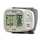 日本精密機器 (NISSEI) コンパクトサイズ 簡単操作 見やすい文字サイズ 手首式デジタル血圧計 WS-10J 日本製
