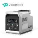 VigorPool Captain 1200 ポータブルパワーステーション/バッテリー供給1280Wh 25.6V,50Ah/3,500回の充放電後も容量の80...