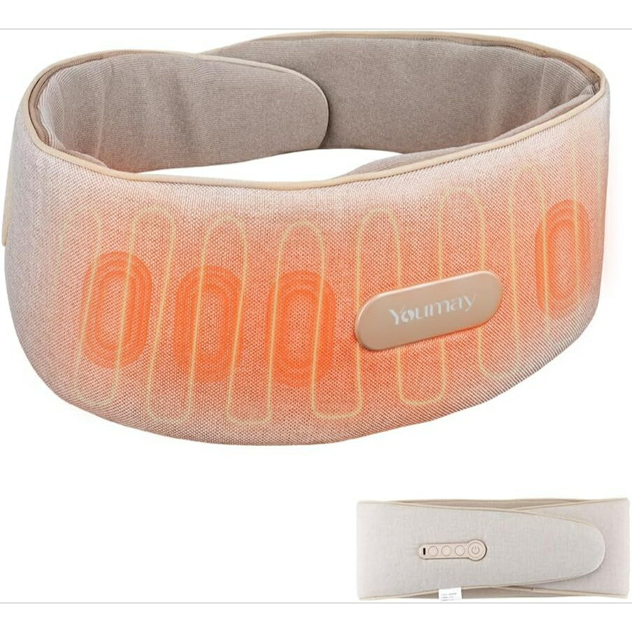 マッサージベルト　3つの操作モード 3段階の強度設定 エアー 振動 温熱 リラックス 寒さ対策 腰サポーター