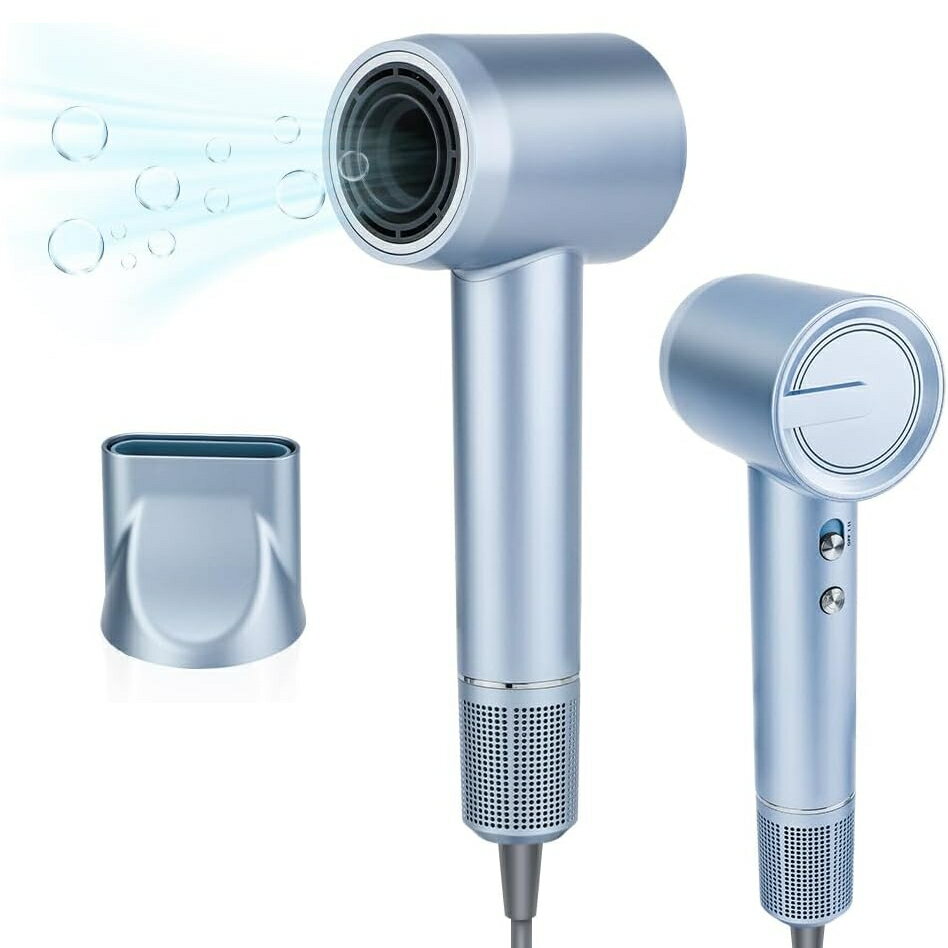 ドライヤー 大風量 速乾 軽い 2億の高濃度マイナスイオン 1300W ヘアドライヤー hair dryer 過熱防止機能搭載 静電気除去 パワフル 乾燥 持ち...